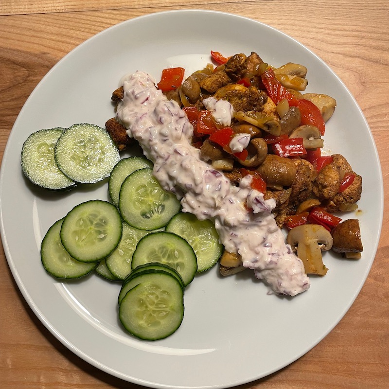 Kip Shoarma met knoflooksaus
